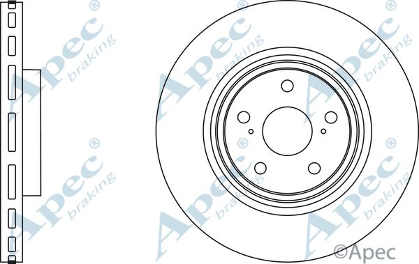 APEC BRAKING Тормозной диск DSK2887